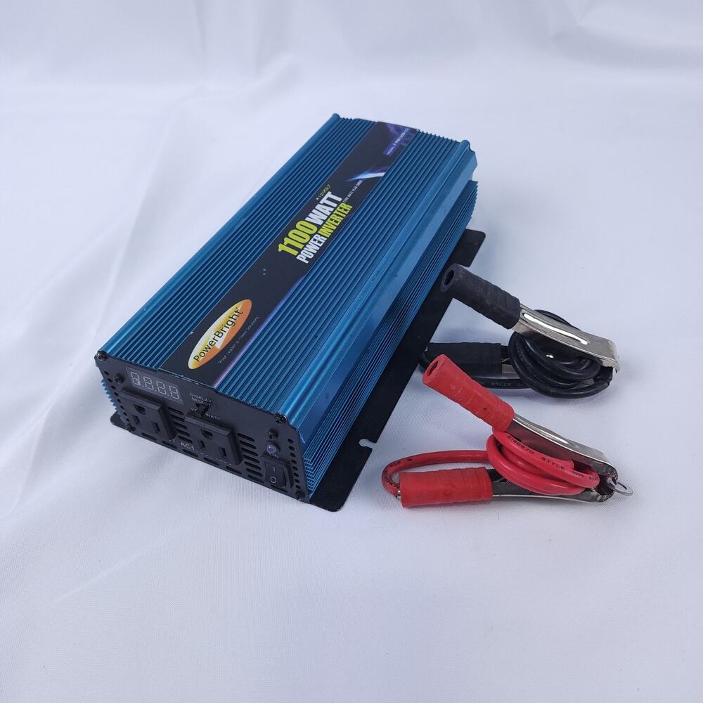PowerBright 1100W Power Inverter PW1100-12 12V DC to 110V AC Car Truck RV